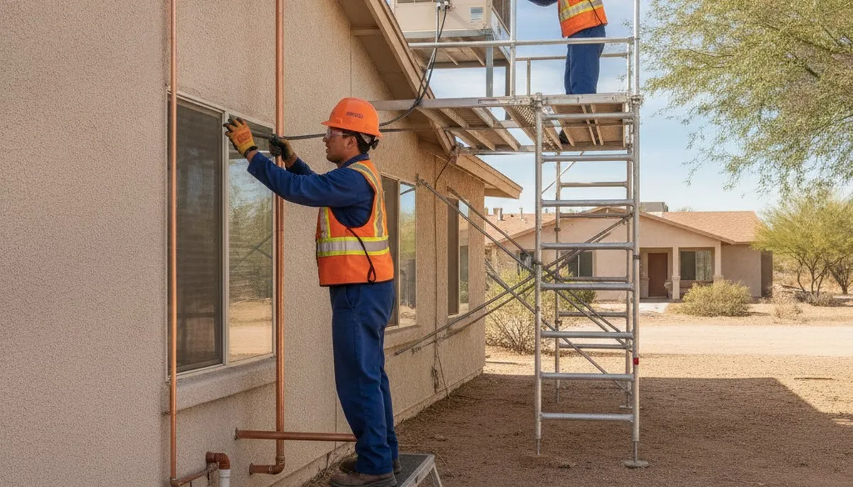 Plumbing repair technician serving Glendale, AZ for residential and commercial leak fixes