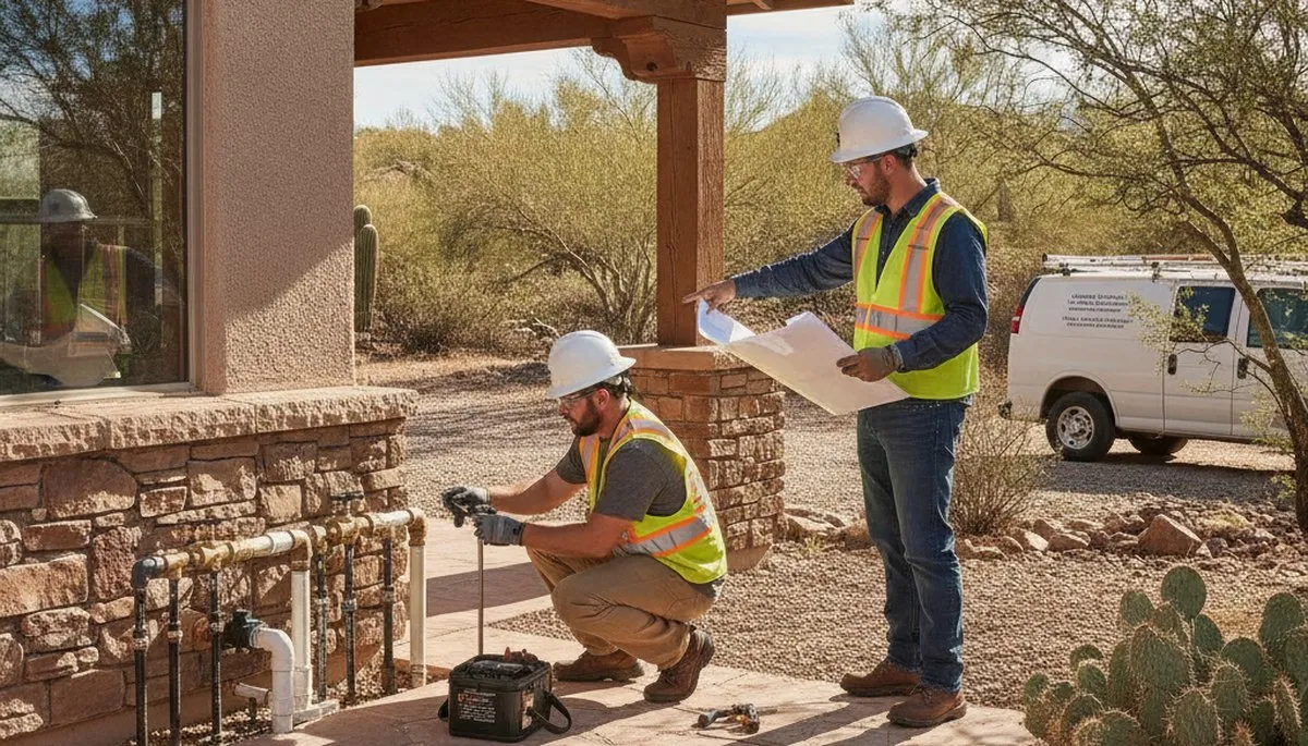 Plumber service van in Glendale, AZ for professional plumbing repairs and emergency service