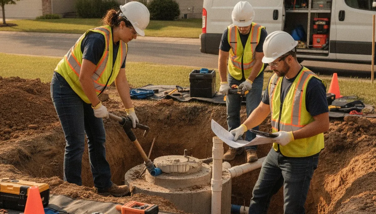 Septic repair technician serving Glendale, AZ homes with fast, honest plumbing inspection