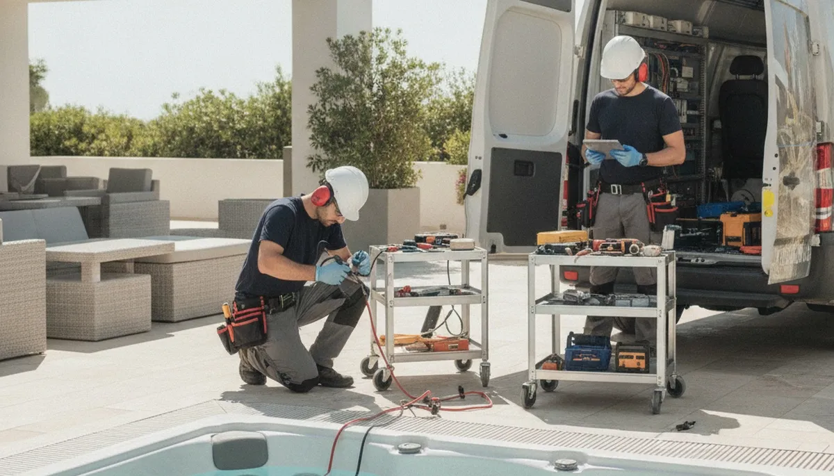 Glendale, AZ spa repair by On Call Plumbers for residential plumbing service
